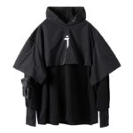 Bluza Z Kapturem Techwear Czarny M