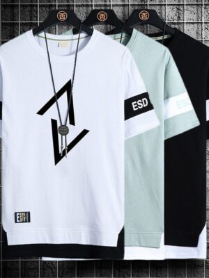 Koszulka Techwear Meskie Z Nadrukiem