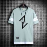 Koszulka Techwear Meskie Z Nadrukiem Zielony Xs