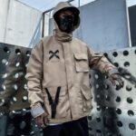 Kurtka Techwear Z Kapturem Odblaskowa