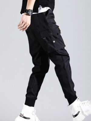 Spodnie Cargo Techwear Z Wieloma Kieszeniami