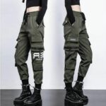 Jogger Streetwear Damskie Zielony M