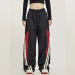 Spodnie Dresowe Streetwear Czerwony M